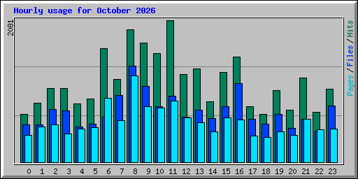 Hourly usage for October 2026